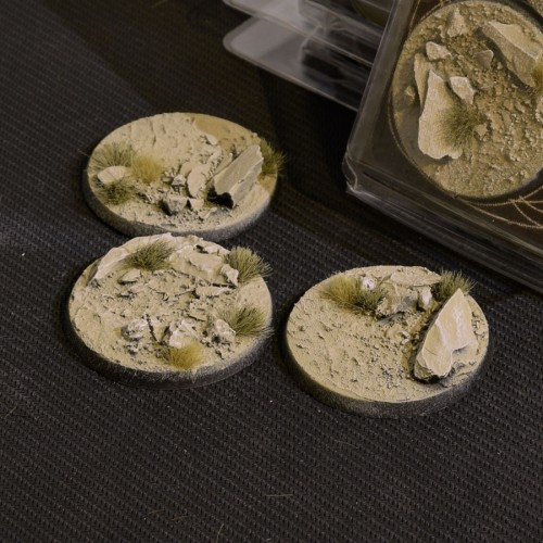 50mm Round Arid Steppe Bases x3